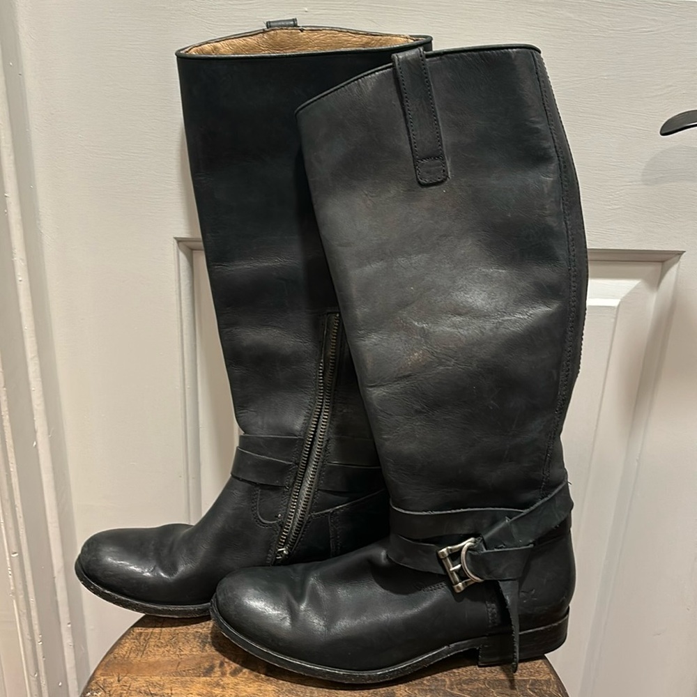 Frye Melissa Knotted Leather Boots- size 7